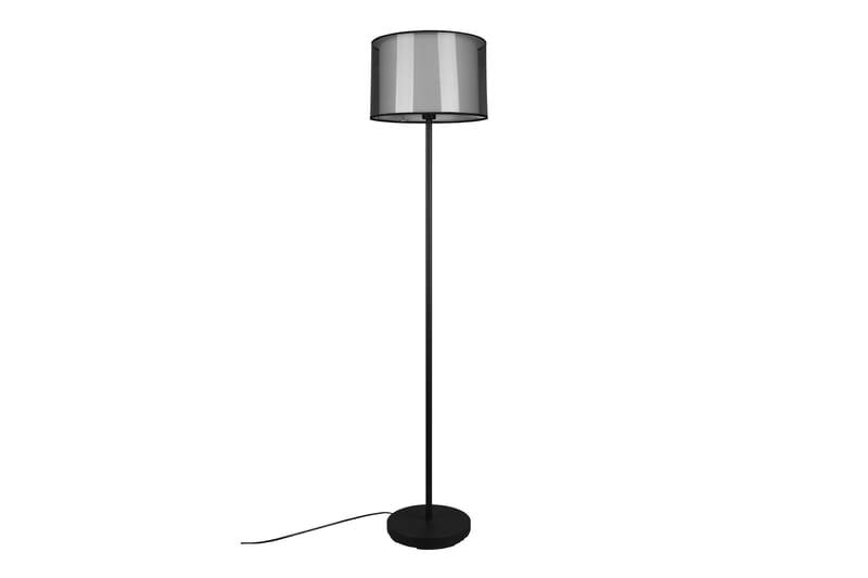 Trio Lighting Burton golvlampa E27 mattsvart - Sovrumslampa - Golvlampa - Vardagsrumslampa