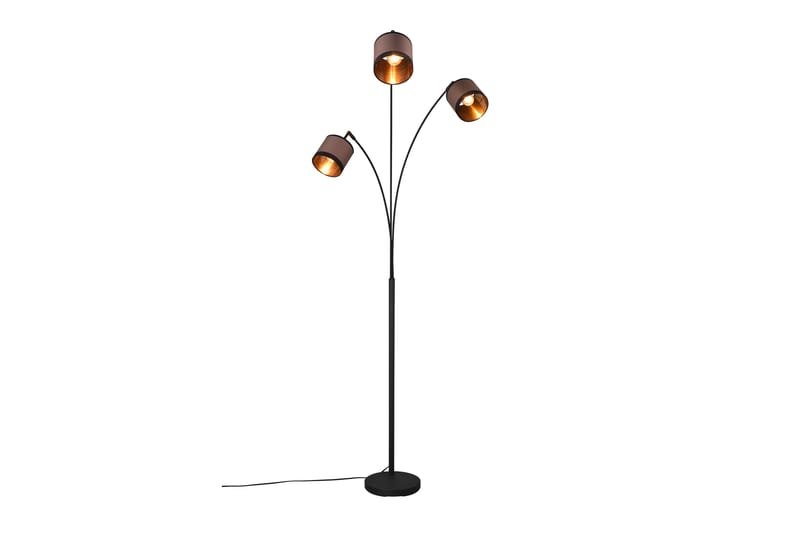 Trio Lighting Davos golvlampa 3L E14 mattsvart/ greige - Belysning & el - Inomhusbelysning & lampor - Sovrumslampa