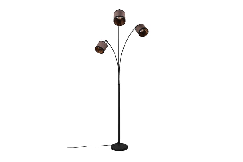 Trio Lighting Davos golvlampa 3L E14 mattsvart/ greige - Belysning & el - Inomhusbelysning & lampor - Sovrumslampa