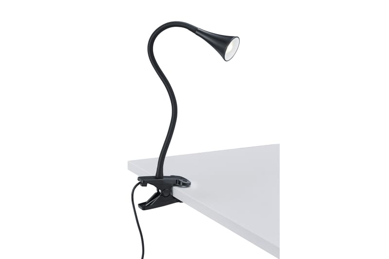 Trio Lighting Viper LED klämlampa svart - Vit - Sovrumslampa - Bordslampor