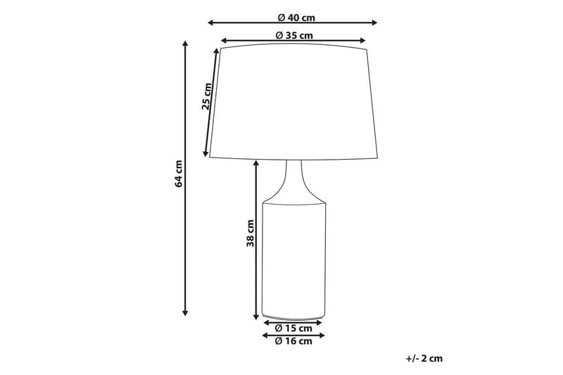 Tabarca Bordslampa 64 cm E27 - Flerfärgad - Belysning & el - Inomhusbelysning & lampor - Fönsterlampa - Fönsterlampa på fot