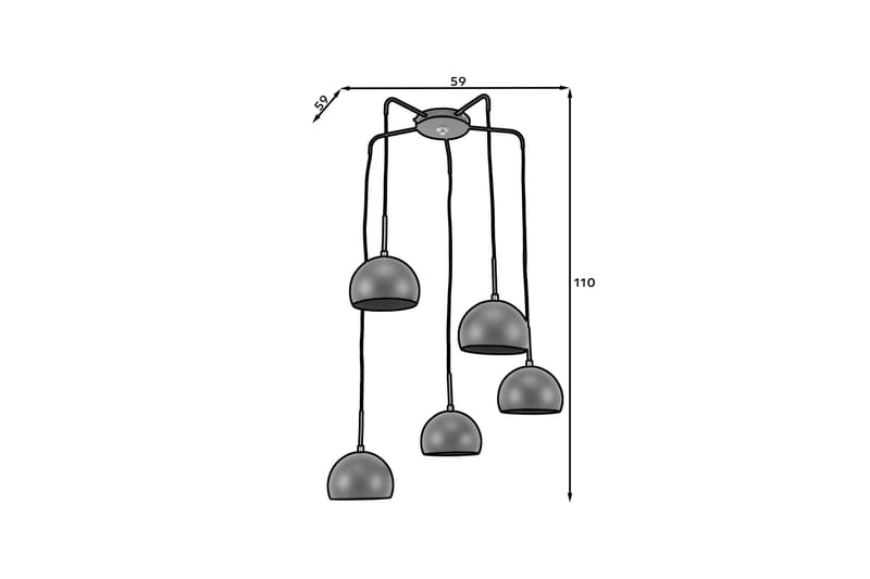 Canonus Pendellampa - Svart - Belysning & el - Inomhusbelysning & lampor - Taklampa & takbelysning - Pendellampor & hänglampor