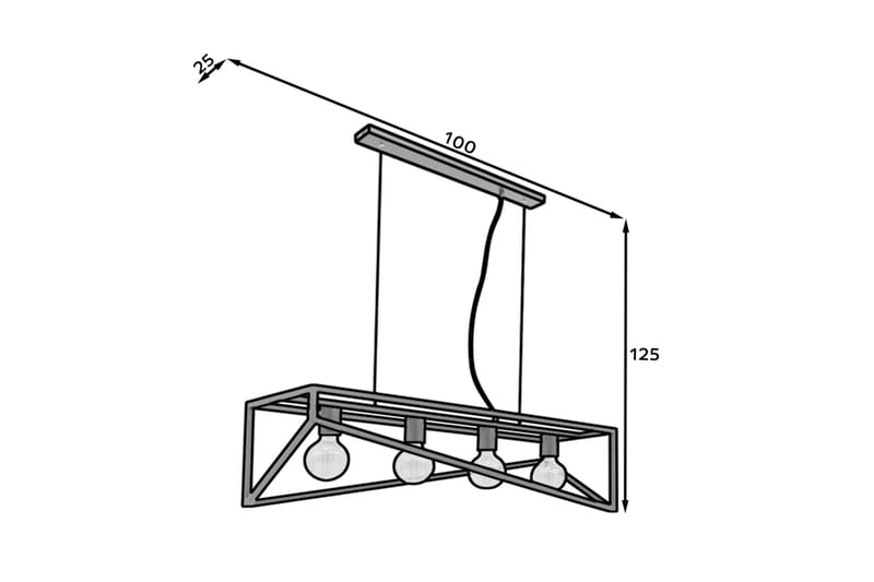 Eluvies Pendellampa Rund - Svart - Taklampa kök - Fönsterlampa hängande - Fönsterlampa - Pendellampor & hänglampor - Sovrumslampa - Vardagsrumslampa