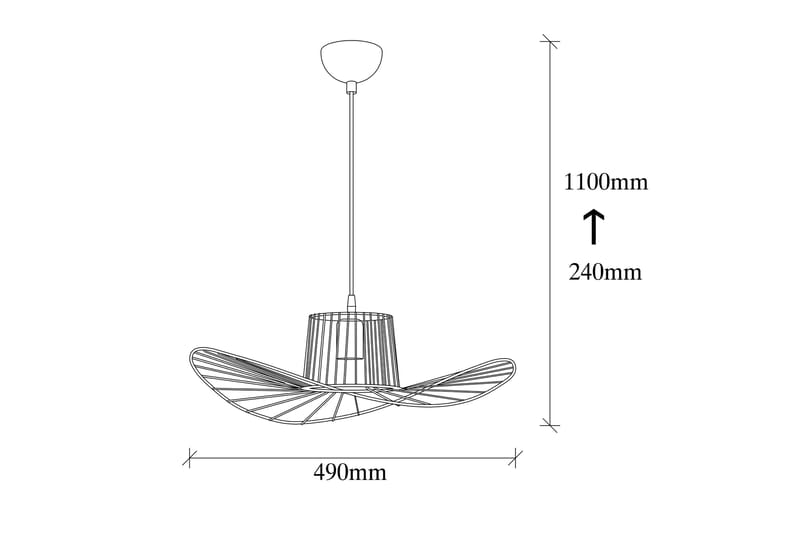 Opviq Tel Taklampa - Svart - Belysning & el - Inomhusbelysning & lampor - Taklampa & takbelysning