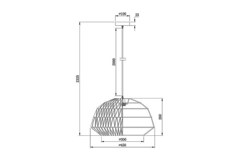 Abellie Hänglampa 45 cm - Beige - Taklampa kök - Fönsterlampa hängande - Fönsterlampa - Pendellampor & hänglampor - Sovrumslampa - Vardagsrumslampa