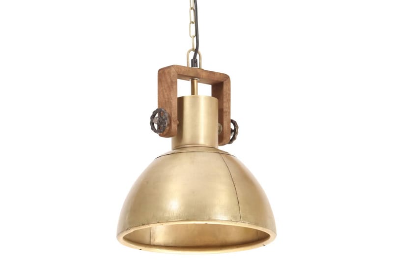 Hänglampa industriell 25 W mässing rund 30 cm E27 - Flerfärgad - Taklampa kök - Fönsterlampa hängande - Fönsterlampa - Pendellampor & hänglampor - Sovrumslampa - Vardagsrumslampa