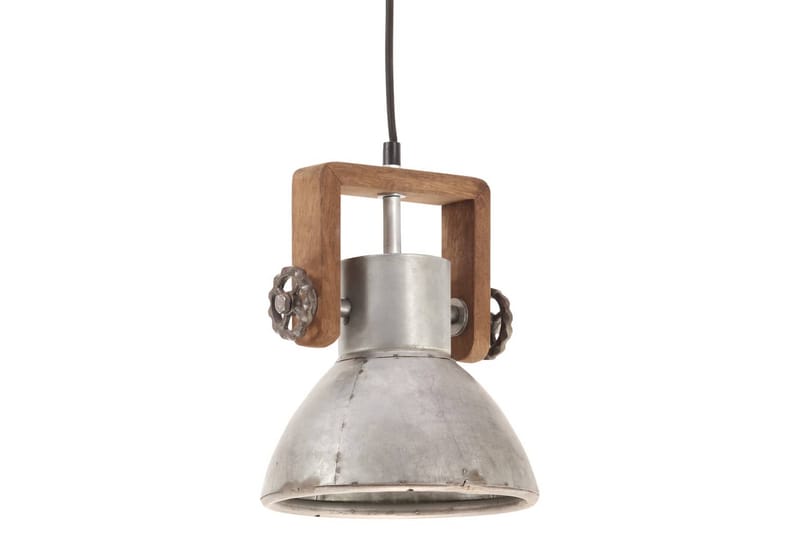 Hänglampa industriell 25 W silver rund 19 cm E27 - Silver - Taklampa kök - Fönsterlampa hängande - Fönsterlampa - Pendellampor & hänglampor - Sovrumslampa - Vardagsrumslampa