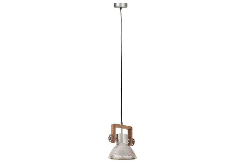 Hänglampa industriell 25 W silver rund 19 cm E27 - Silver - Taklampa kök - Fönsterlampa hängande - Fönsterlampa - Pendellampor & hänglampor - Sovrumslampa - Vardagsrumslampa