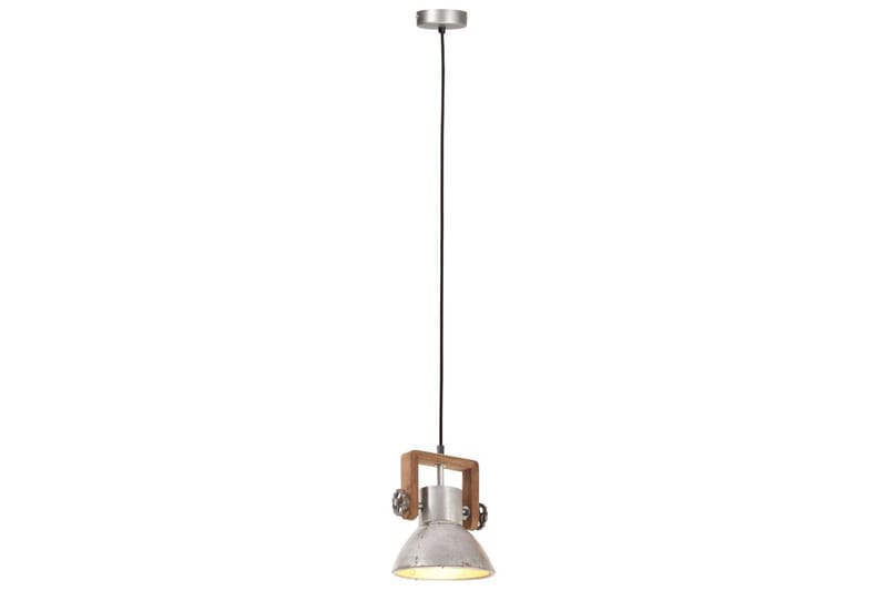 Hänglampa industriell 25 W silver rund 19 cm E27 - Silver - Taklampa kök - Fönsterlampa hängande - Fönsterlampa - Pendellampor & hänglampor - Sovrumslampa - Vardagsrumslampa