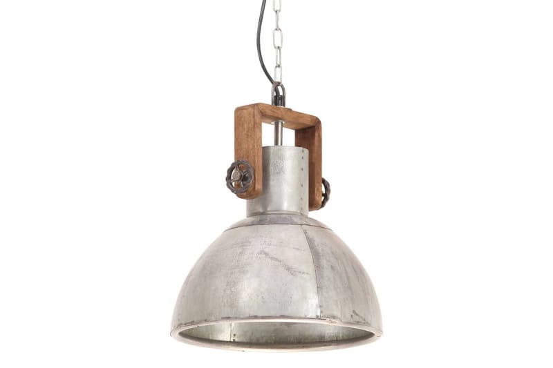 Hänglampa industriell 25 W silver rund 30 cm E27 - Silver - Taklampa kök - Fönsterlampa hängande - Fönsterlampa - Pendellampor & hänglampor - Sovrumslampa - Vardagsrumslampa