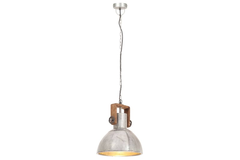 Hänglampa industriell 25 W silver rund 30 cm E27 - Silver - Taklampa kök - Fönsterlampa hängande - Fönsterlampa - Pendellampor & hänglampor - Sovrumslampa - Vardagsrumslampa