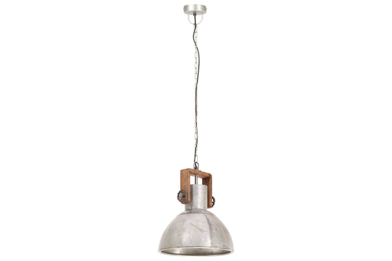 Hänglampa industriell 25 W silver rund 30 cm E27 - Silver - Taklampa kök - Fönsterlampa hängande - Fönsterlampa - Pendellampor & hänglampor - Sovrumslampa - Vardagsrumslampa