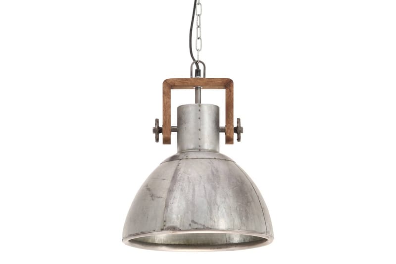 Hänglampa industriell 25 W silver rund 30 cm E27 - Silver - Taklampa kök - Fönsterlampa hängande - Fönsterlampa - Pendellampor & hänglampor - Sovrumslampa - Vardagsrumslampa