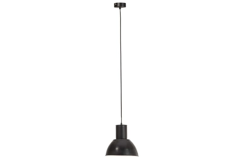 Hänglampa industriell 25 W svart rund 28,5 cm E27 - Svart - Taklampa kök - Fönsterlampa hängande - Fönsterlampa - Pendellampor & hänglampor - Sovrumslampa - Vardagsrumslampa