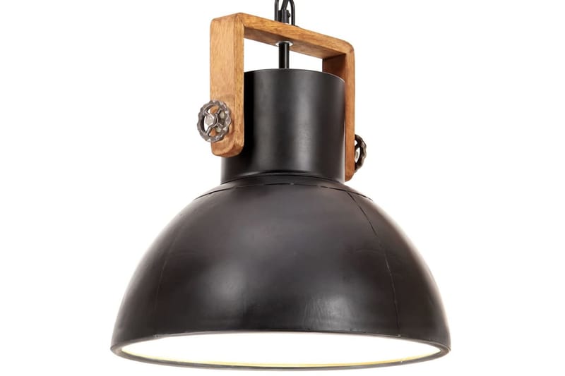 Hänglampa industriell 25 W svart rund 30 cm E27 - Svart - Taklampa kök - Fönsterlampa hängande - Fönsterlampa - Pendellampor & hänglampor - Sovrumslampa - Vardagsrumslampa