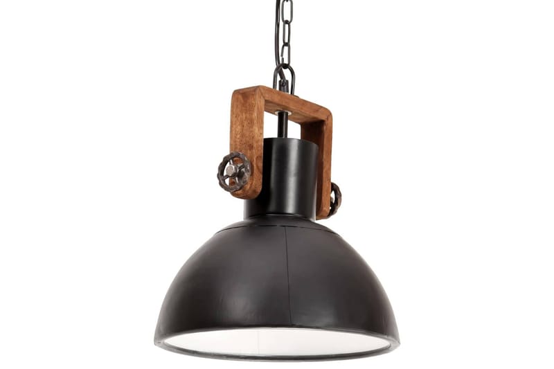 Hänglampa industriell 25 W svart rund 30 cm E27 - Svart - Taklampa kök - Fönsterlampa hängande - Fönsterlampa - Pendellampor & hänglampor - Sovrumslampa - Vardagsrumslampa