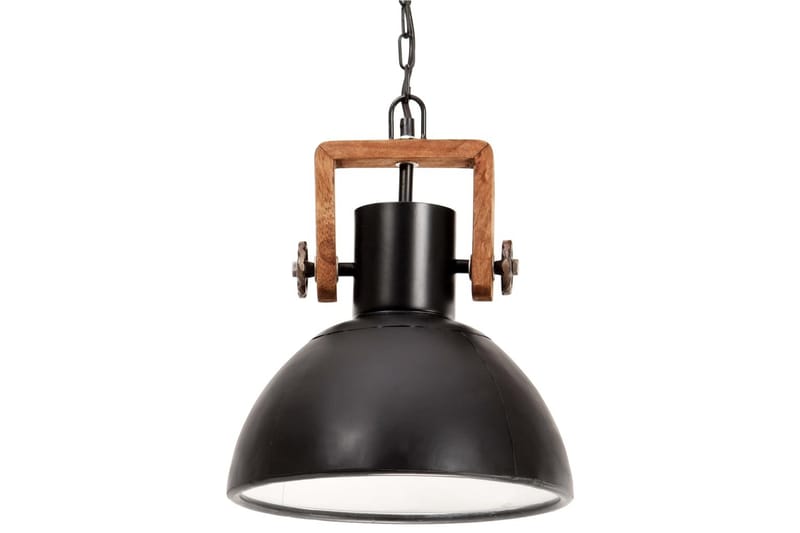 Hänglampa industriell 25 W svart rund 30 cm E27 - Svart - Taklampa kök - Fönsterlampa hängande - Fönsterlampa - Pendellampor & hänglampor - Sovrumslampa - Vardagsrumslampa