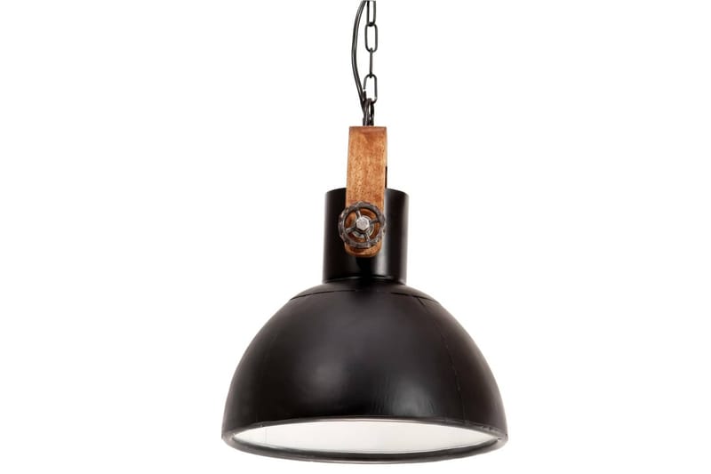 Hänglampa industriell 25 W svart rund 30 cm E27 - Svart - Taklampa kök - Fönsterlampa hängande - Fönsterlampa - Pendellampor & hänglampor - Sovrumslampa - Vardagsrumslampa