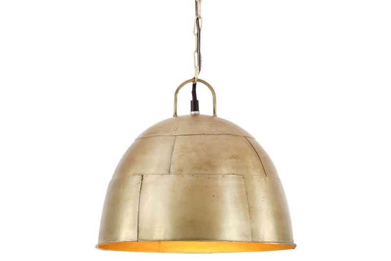 Hänglampa industriell vintage 25 W mässing rund 31 cm E27 - Guld - Taklampa kök - Fönsterlampa hängande - Fönsterlampa - Pendellampor & hänglampor - Sovrumslampa - Vardagsrumslampa