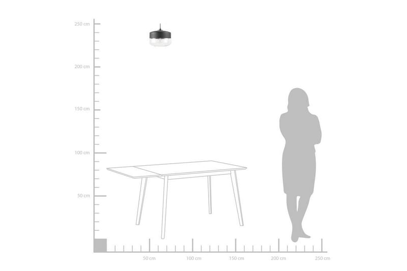 Murray Taklampa 25 cm - Svart - Belysning & el - Inomhusbelysning & lampor - Taklampa & takbelysning - Pendellampor & hänglampor