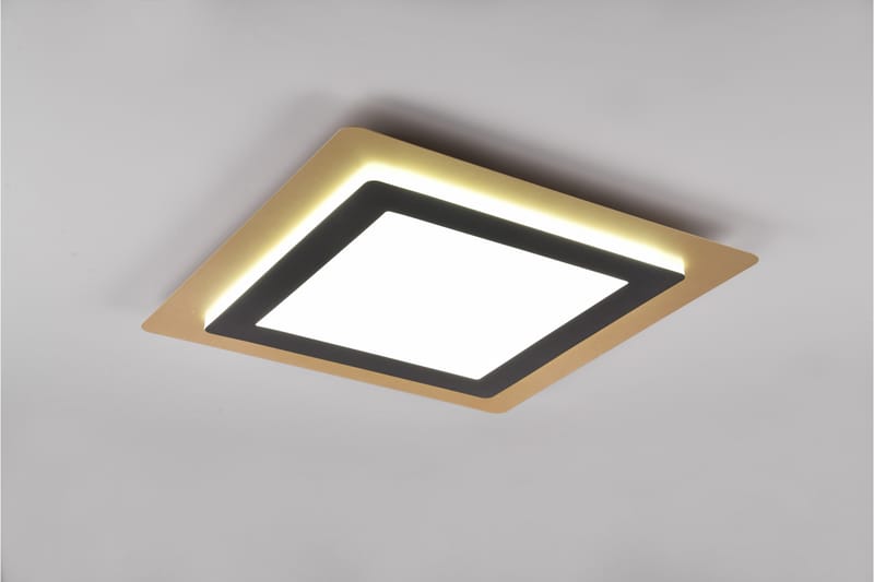 Morgan LED Plafond 45x45 cm mattsvart/ guld - Matt svart/Guld - Belysning & el - Inomhusbelysning & lampor - Taklampa & takbelysning - Plafond