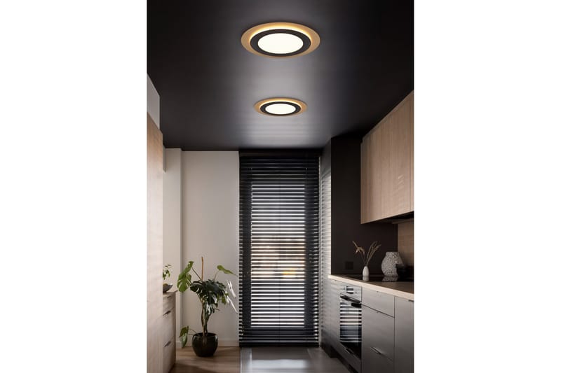 Morgan LED Plafond 45 cm mattsvart/ guld - Matt svart/Guld - Belysning & el - Inomhusbelysning & lampor - Taklampa & takbelysning - Plafond