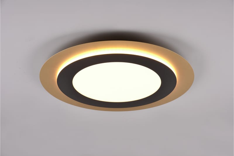 Trio Lighting Morgan LED plafond 45 cm mattsvart/ guld - Belysning & el - Inomhusbelysning & lampor - Taklampa & takbelysning - Plafond