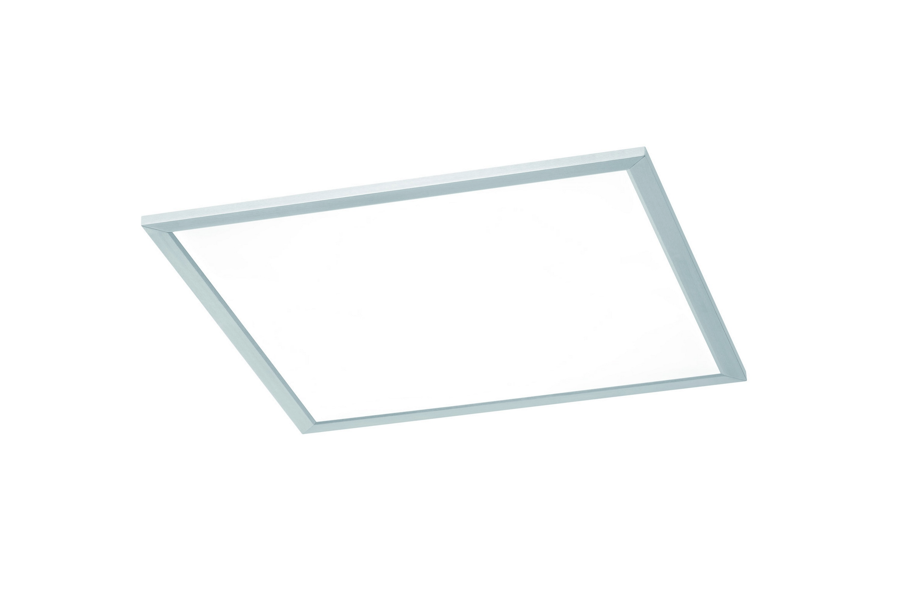 REA/Black Friday Trio Lighting Phoenix LED plafond 45X45cm borstad stål - Vit Plafond Silver