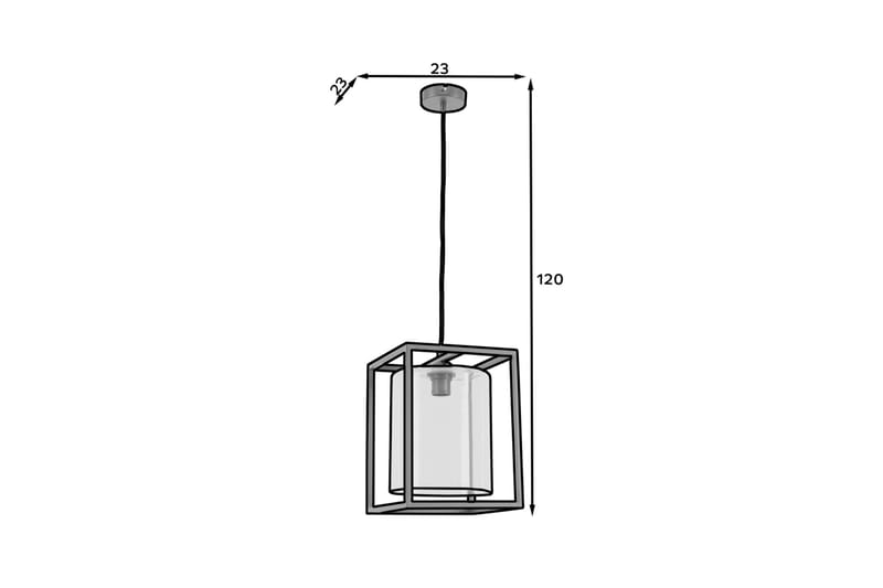 Quadratus Pendellampa - Svart - Belysning & el - Inomhusbelysning & lampor - Taklampa & takbelysning - Pendellampor & hänglampor