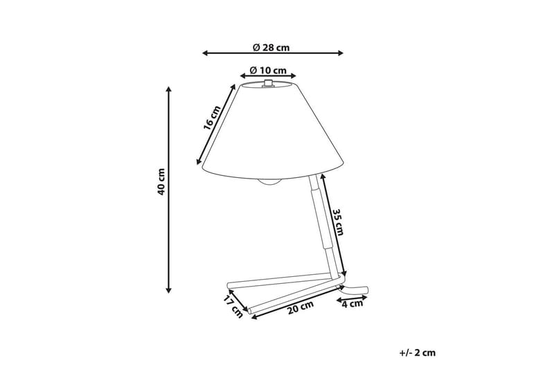 Toykab Bordslampa 40 cm E27 - Guld/Vit - Belysning & el - Inomhusbelysning & lampor - Fönsterlampa - Fönsterlampa på fot