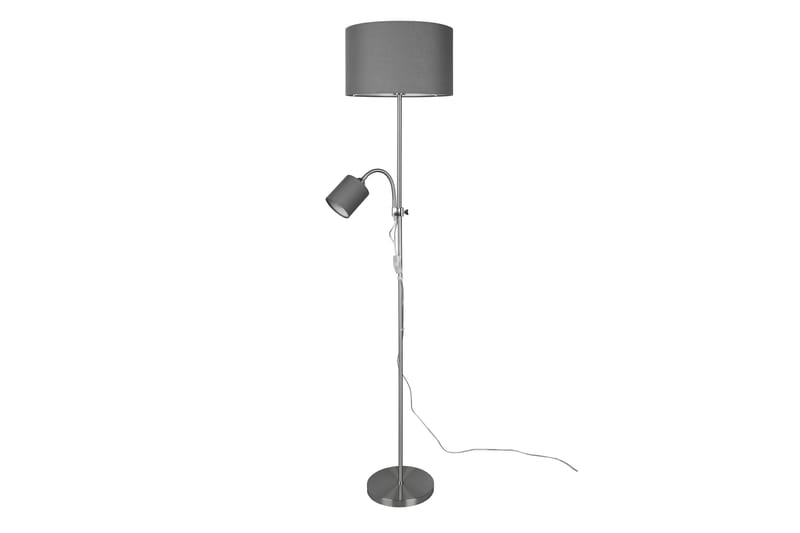 Trio Lighting Owen golvlampa E27+E14 grå - Sovrumslampa - Golvlampa - Vardagsrumslampa