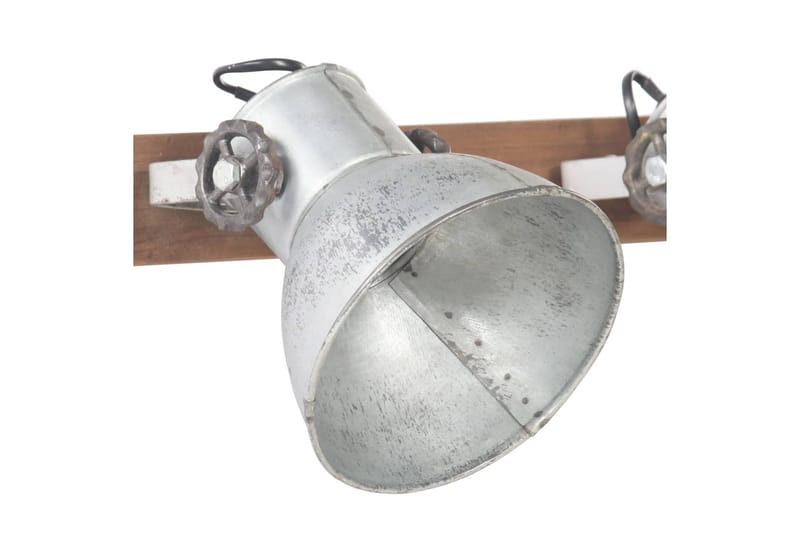 Industriell vägglampa silver 45x25 cm E27 - Silver - Sänglampa vägg - Sovrumslampa - Vägglampa - Väggarmatur