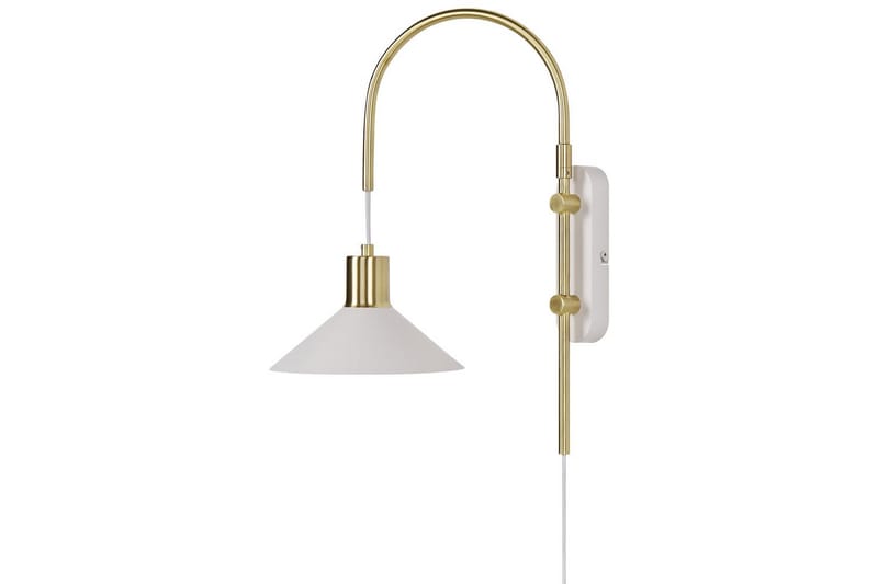 Ozmi Vägglampa 44 cm E27 - Guld/Vit - Belysning & el - Inomhusbelysning & lampor - Vägglampa