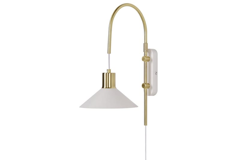 Ozmi Vägglampa 44 cm E27 - Guld/Vit - Belysning & el - Inomhusbelysning & lampor - Vägglampa