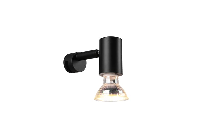 Trio Lighting Lorenzo H2O vägglampa 1L GU10 mattsvart - Sovrumslampa - Vägglampa - Väggplafond