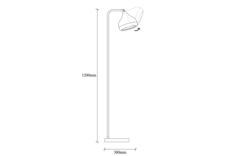 Opviq Yildo Golvlampa - Svart/Koppar - Belysning & el - Inomhusbelysning & lampor - Vardagsrumslampa