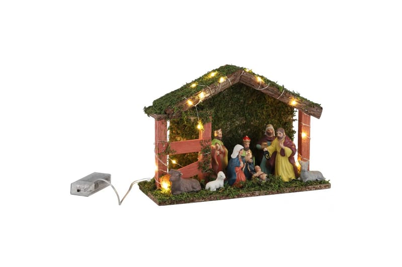 HI Julkrubba med LED - Flerfärgsdesign - Julbelysning utomhus