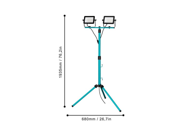 Arbetsbelysning Eglo LED-Stativstrålkastare med 2 Lampor 30W - Belysning & el - Ljuskällor & glödlampor - Arbetsbelysning - Arbetslampa