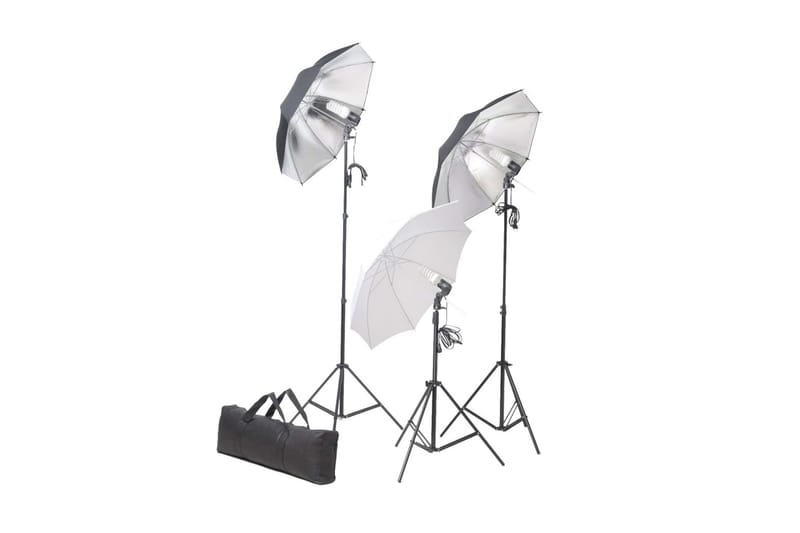 Studiobelysning med stativ & paraply 24 W - Brun - Fotobelysning & studiobelysning