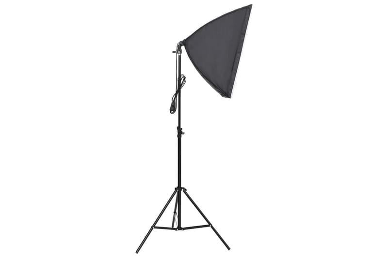 Fotostudio med lampor, bakgrund och reflexskärm - Svart - Fotobelysning & studiobelysning