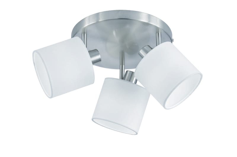 Trio Lighting Tommy spotlight 3L  E14 borstad stål/ vit - Vit - Spotlight & downlight - Takspotlight