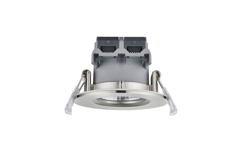 Trio Lighting Zagros LED infälld spotlight IP65 borstad stål rund - Vit - Spotlight & downlight - Takspotlight - LED-spotlight