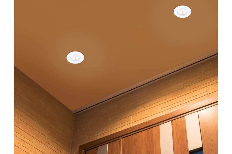 Trio Lighting Zagros LED infälld spotlight IP65 mattvit rund - Vit - Spotlight & downlight - Takspotlight - LED-spotlight