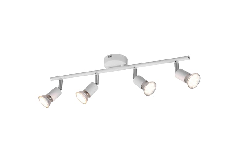 Trio Lighting Paris spotlight 4L GU10 mattvit - Spotlight skena - Sovrumslampa