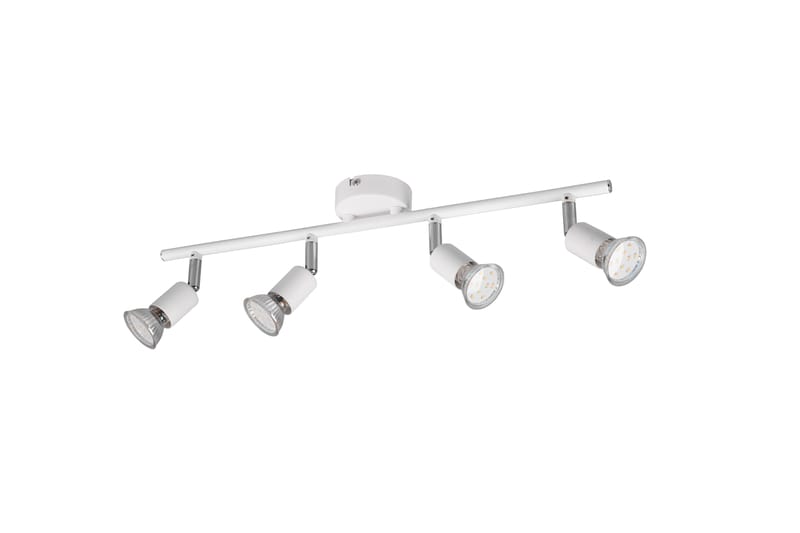 Trio Lighting Paris spotlight 4L GU10 mattvit - Spotlight skena - Sovrumslampa