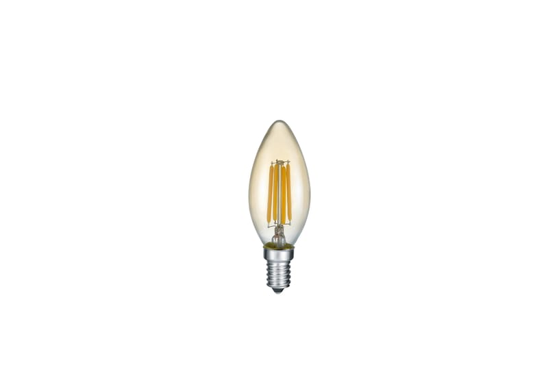Trio Lighting LK LED E14 filament kron 4W 360lm 2700 K brun - LED-lampa - Kronljuslampa - Glödlampor