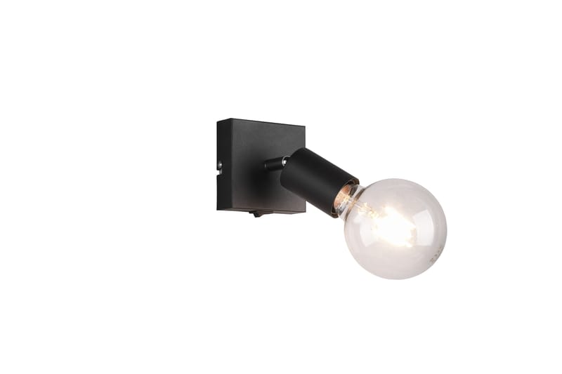 Trio Lighting Vannes spot 1L E27 mattsvart - Mattsvart - Spotlight & downlight - Väggspotlight