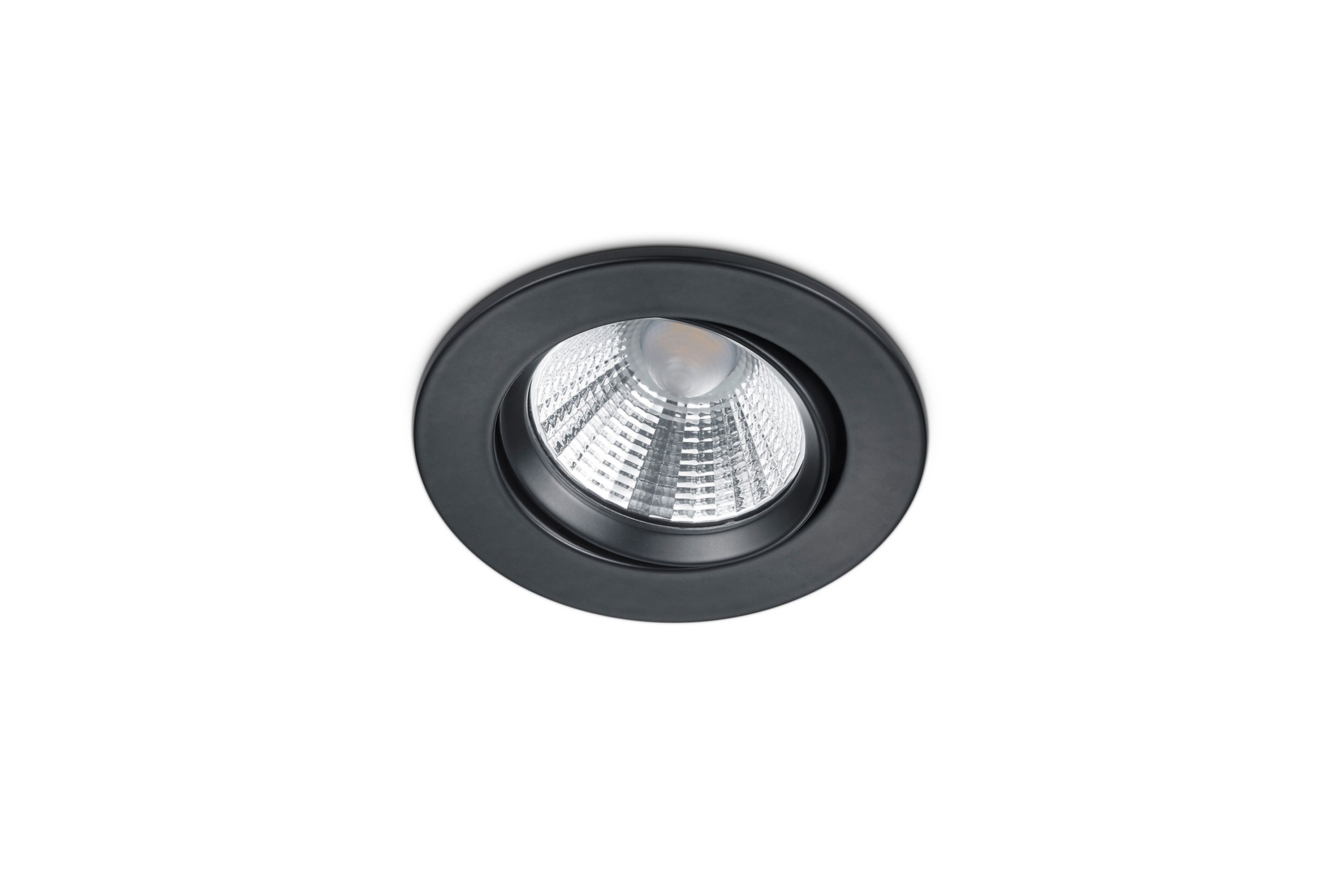 Trio Lighting Pamir LED infälld spotlight mattsvart rund - Vit 650510132