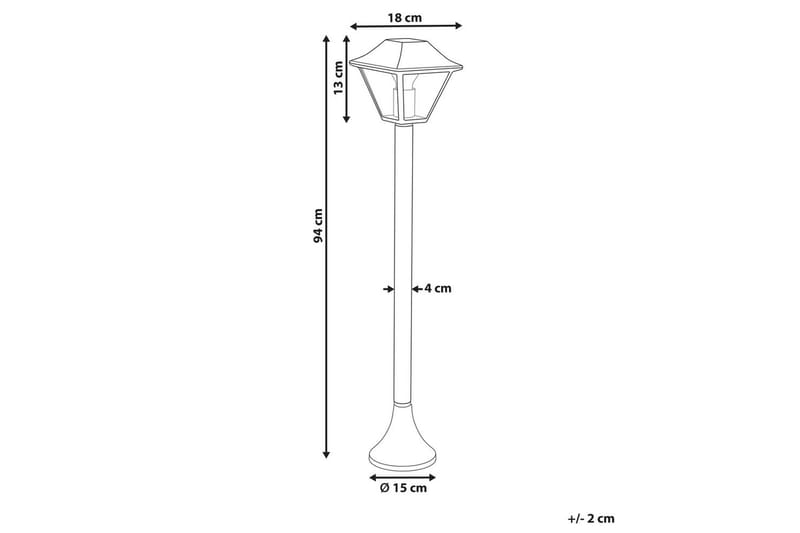 Montegosa Polletlampa 94 cm E27 - Svart - Belysning & el - Utomhusbelysning