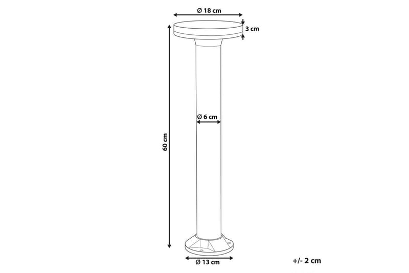 Naxel LED Solcellsbelysning 60 cm - Svart - Belysning & el - Utomhusbelysning - Solcellslampa & solcellsbelysning